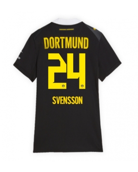 Borussia Dortmund Daniel Svensson #24 Maglia Gara Trasferta Repliche 2026-27 Donna Maniche Corte Borussia Dortmund Daniel Svensson #24 Maglia Gara Trasferta Repliche 2026-27 Donna Maniche Corte